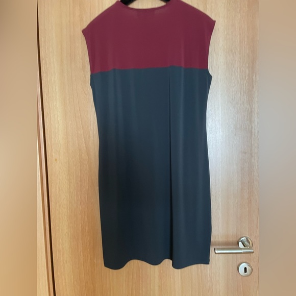 Agnes B - burgundy and navy dress - size 3 - Picture 5 of 8